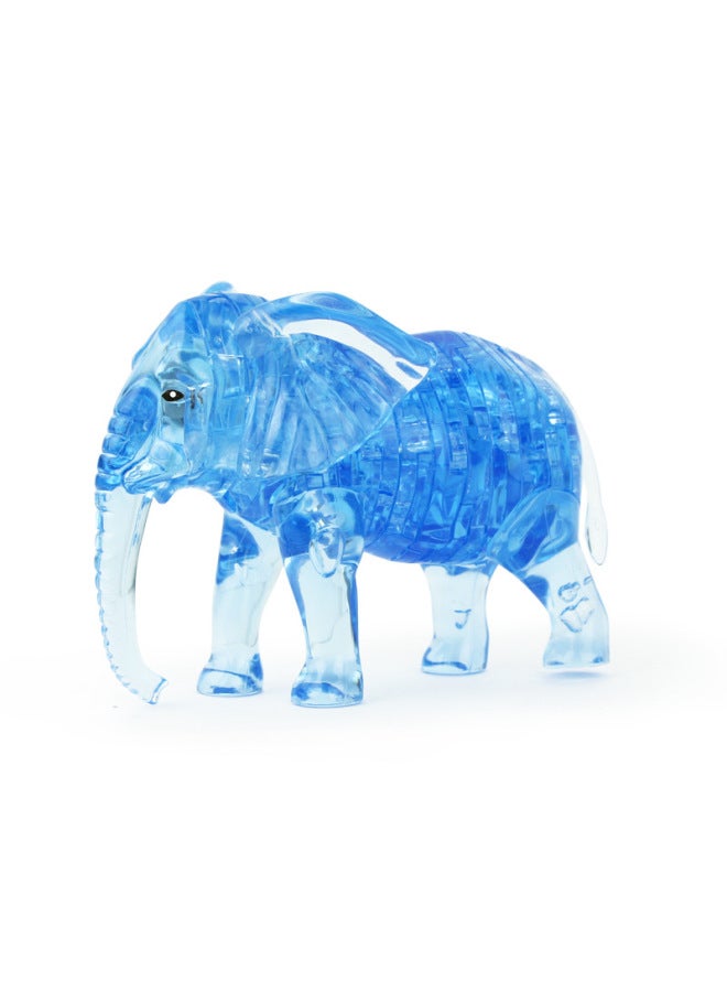 3d Puzzle Toys Jigsaw Puzzles Building Blocks Educational Brain Teaser Games For Kids Adults-Color:Elephant (Blue) - Image 1